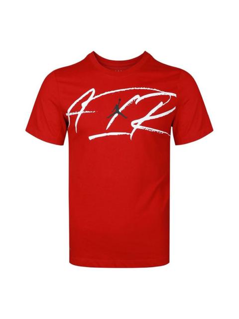 Air Jordan Air Script Basketball Short Sleeve Red CN3579-687