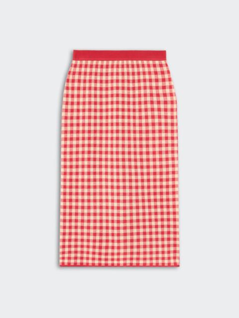 Gingham Long Skirt