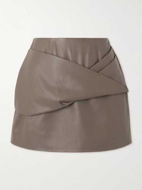 Liss Paneled Leather Mini Skirt