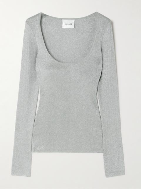 Corte Metallic Knitted Top