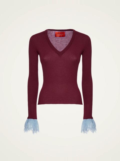 V-Neck High Kick Top