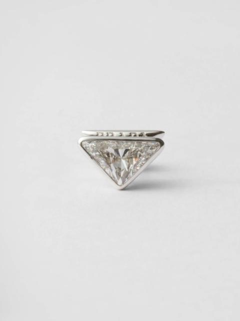 Eternal Gold single earring - white gold and laboratory-grown diamonds