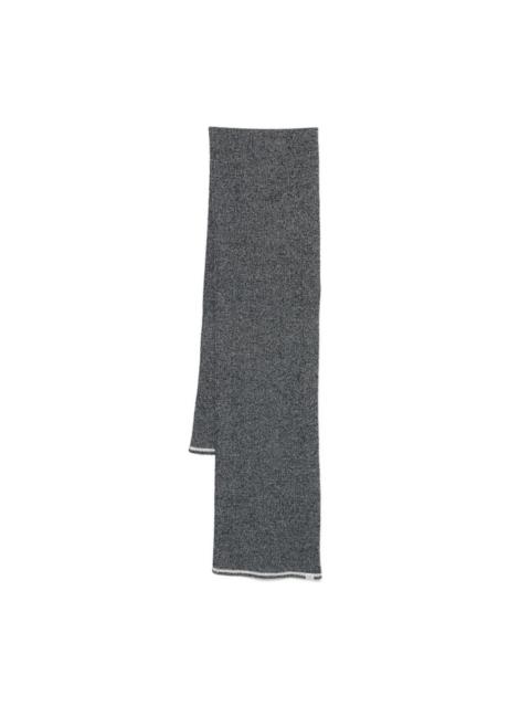 ribbed-knit scarf