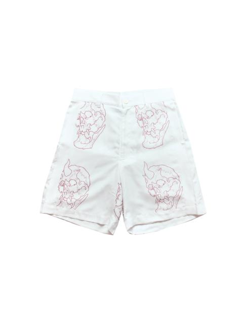 Wacko Maria 56 Tattoo Studio Cuba Shorts White
