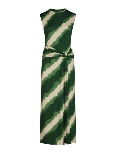 Wrapped In Color Tie Dye Maxi Dress green