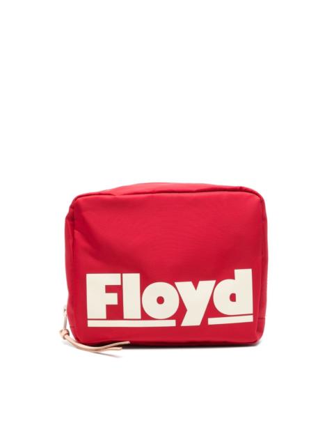 logo-print wash bag