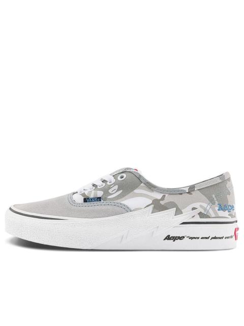 Vans X Aape Authentic Bolt Sneakers 'Grey Blue' VN000BWCY31