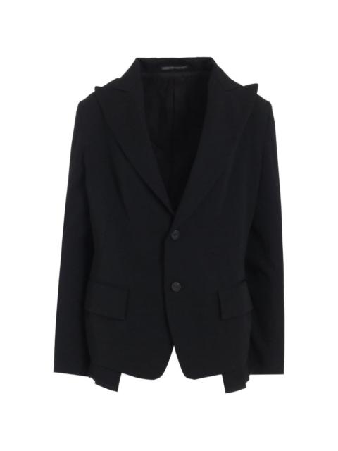 single-breasted wool blazer