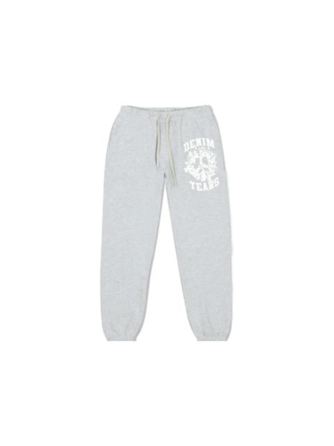 Denim Tears Cotton Wreath Peace University Sweatpant Heather Grey