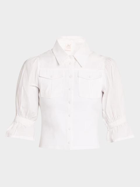 Lyric Puff-Sleeve Top