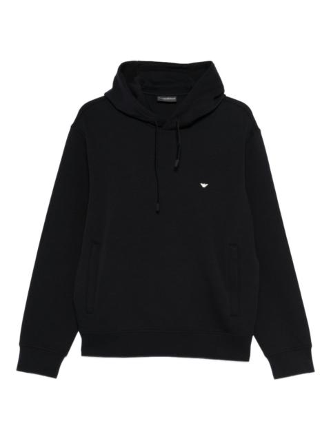 logo-embroidered hoodie