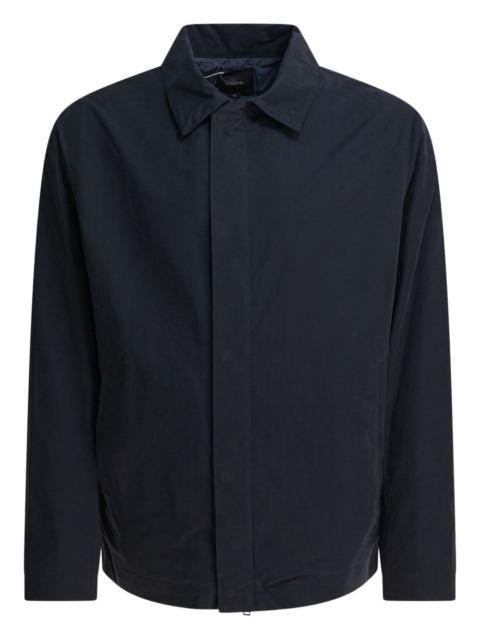 button-cuff zip-front jacket