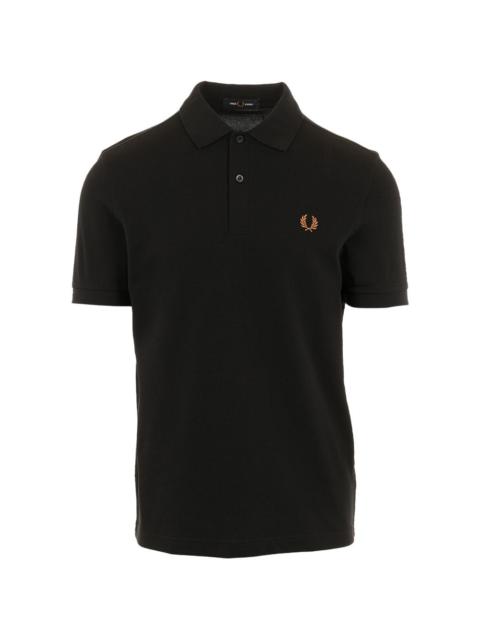 logo-embroidery polo shirt