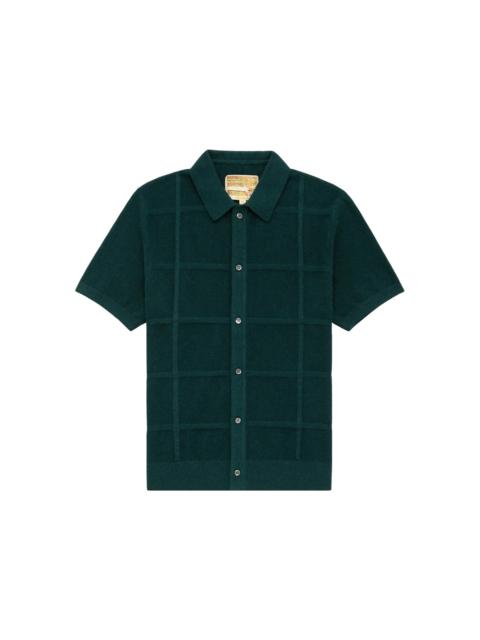 Aime Leon Dore Windowpane Cardigan Green