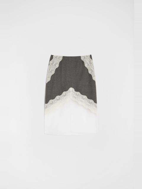 Wool Canvas Skirt