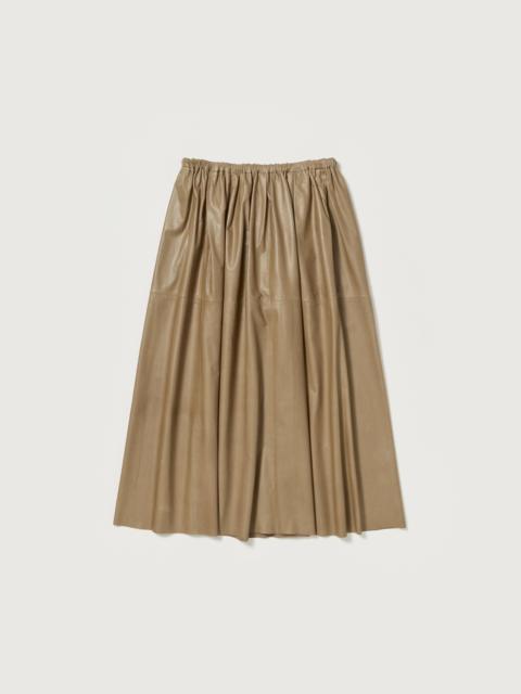 FINE BABY CALF GATHER SKIRT