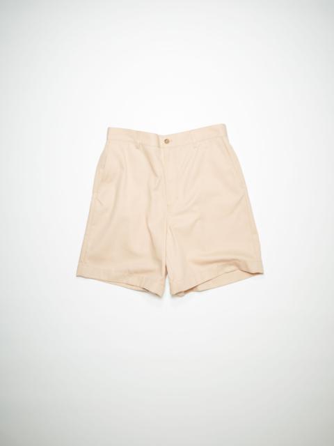 Cotton blend shorts - Wheat beige