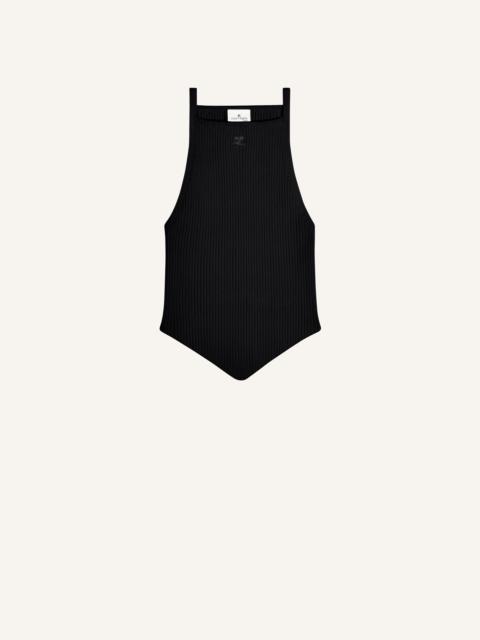 POINTY RIB KNIT TANK TOP