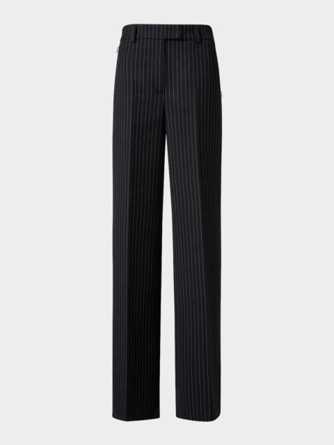 Fior High-Rise Pinstripe Wide-Leg Pants