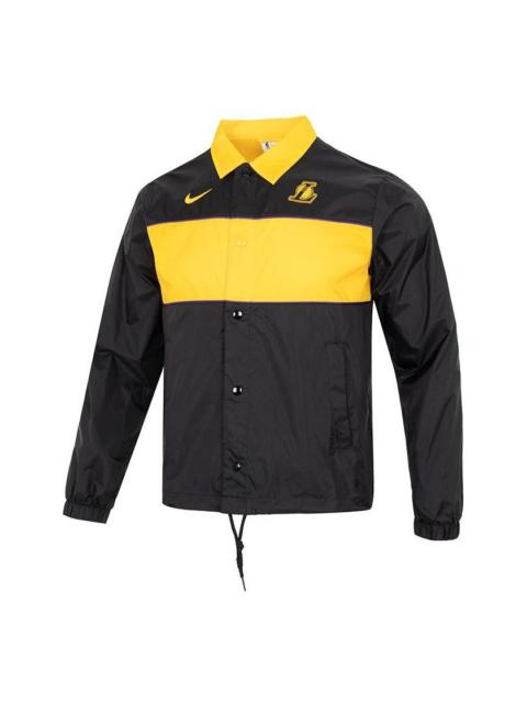 Nike NBA Lakers coach jacket 'Black' DR2338-010