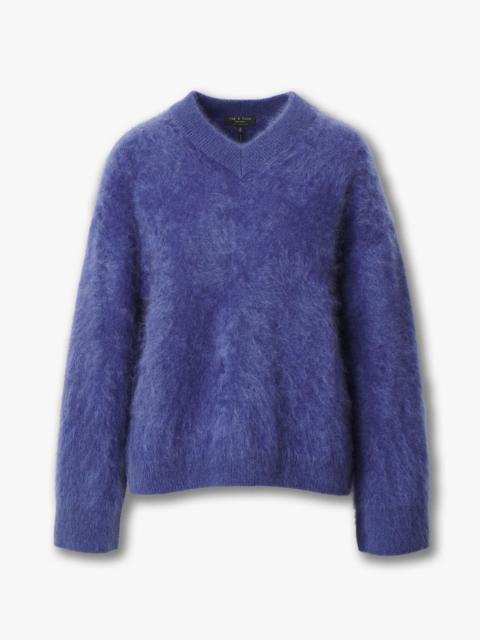 Jada Brushed Cashmere V-Neck Sweater