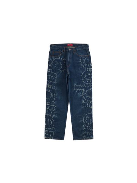 Supreme Shibori Loose Fit Jean Rigid Indigo
