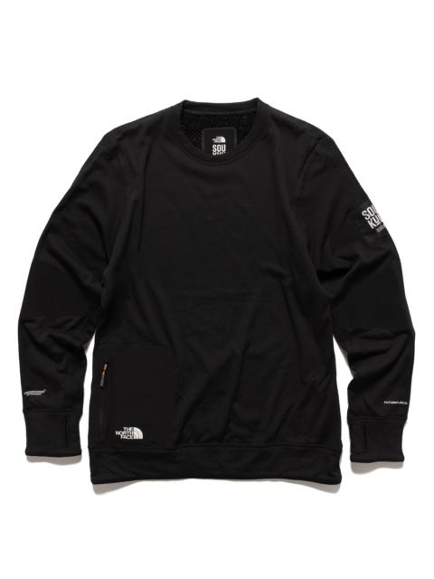 x Undercover SOUKUU FUTUREFLEECE L/S SWEATER TNF BLACK