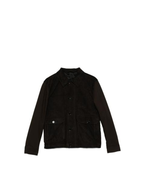 COLLARED LEATHER JACKET