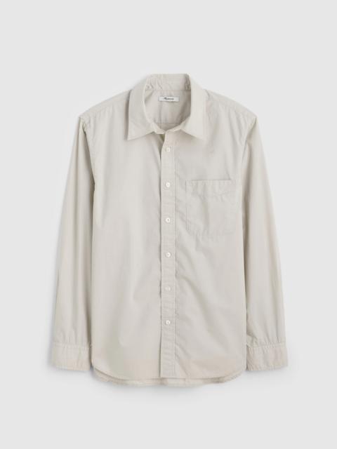 Button-Up Shirt in Crisp Poplin