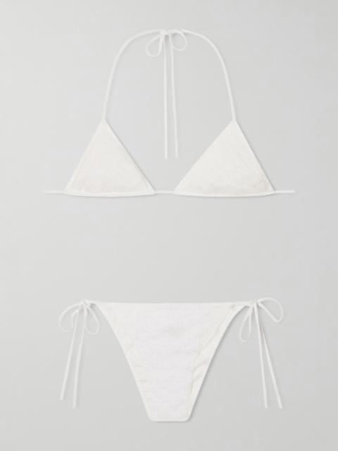 Mare Printed Halterneck Triangle Bikini