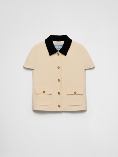 Sablé compact short-sleeved jacket