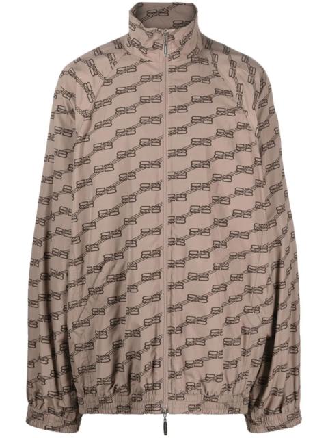 monogram-print track jacket