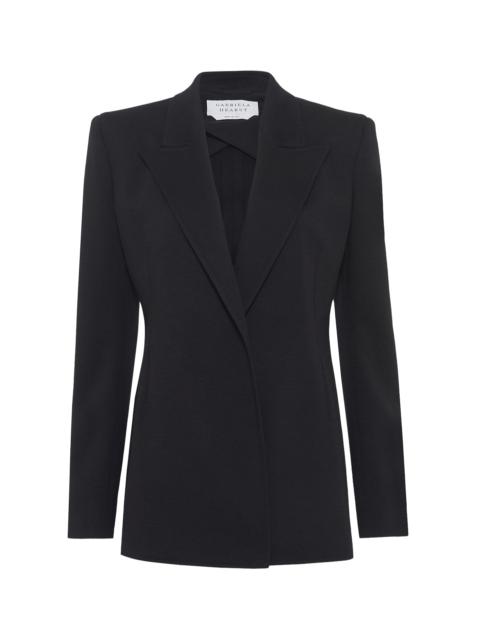 Mairi Blazer In Black Cashmere Jersey