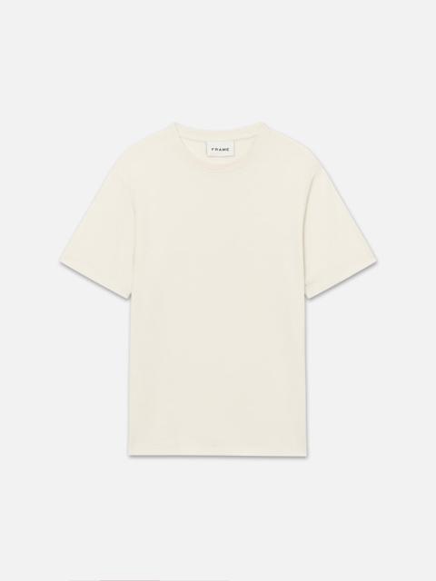 Duo Fold Tee in White Sand