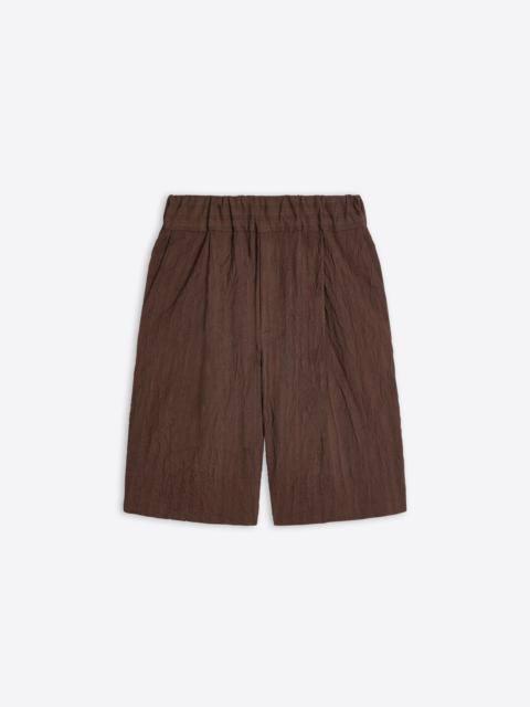 PLEATED BERMUDA SHORTS