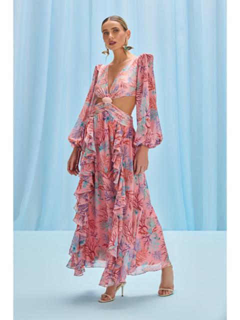 SEAWEED LONG SLEEVE BEACH DRESS