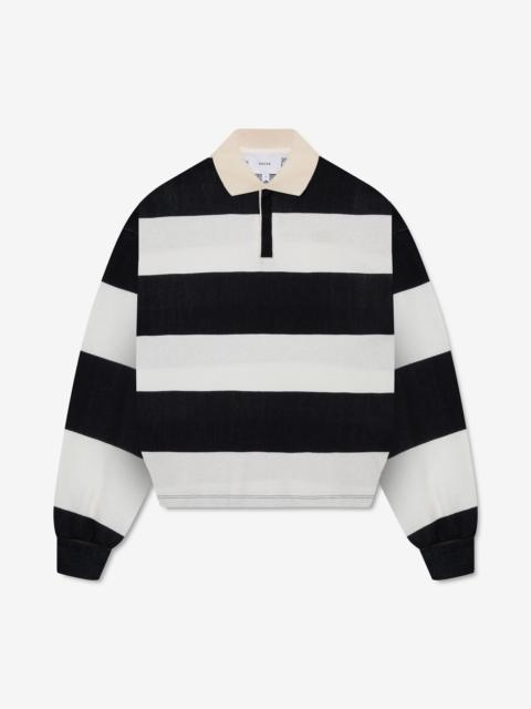 STRIPED PIQUE POLO