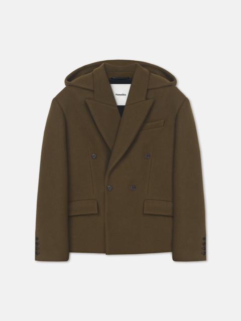 Aged Felted Wool Blazer