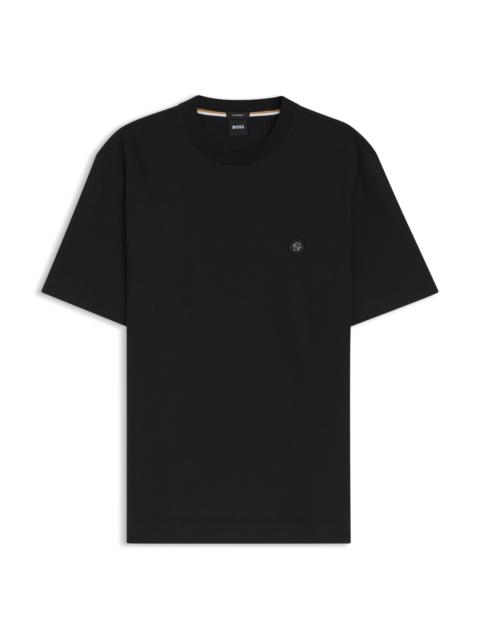 MERCERIZED-COTTON T-SHIRT WITH DOUBLE B MONOGRAM
