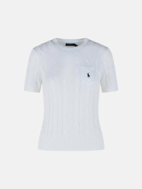 WHITE COTTON SWEATER