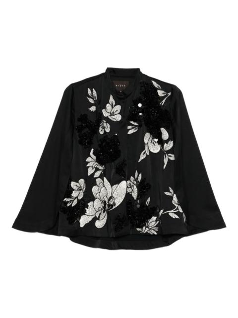floral-embroidered jacket
