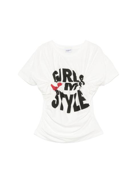 VAQUERA twist-detail T-shirt | REVERSIBLE