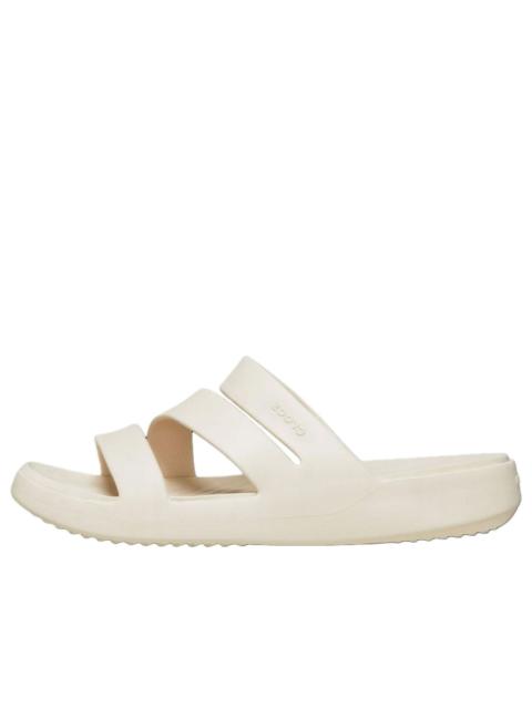 (WMNS) Crocs Getaway Strappy Slides 'Cream White' 209587-160