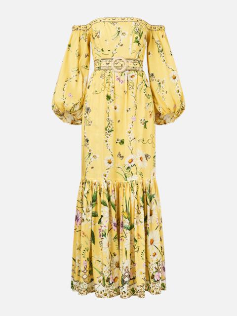 PUFF SLEEVE CORSET DRESS