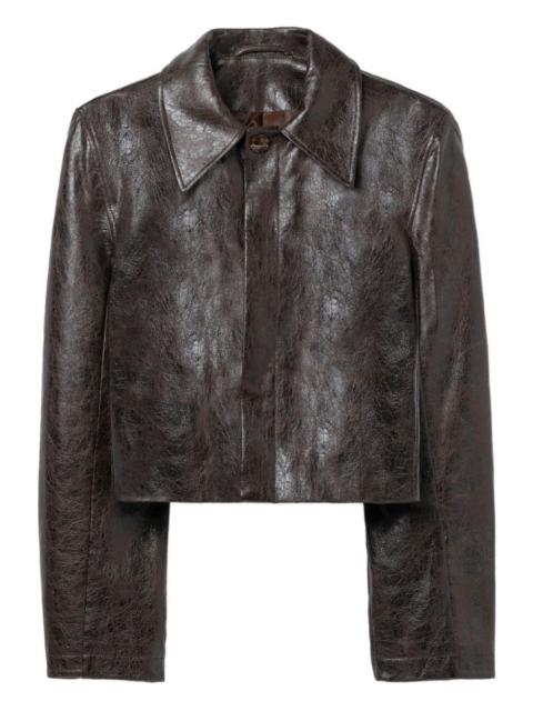 Keane faux-leather jacket