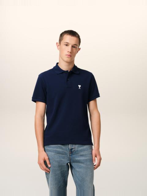 NAVY COTTON AMI DE COEUR POLO SHIRT