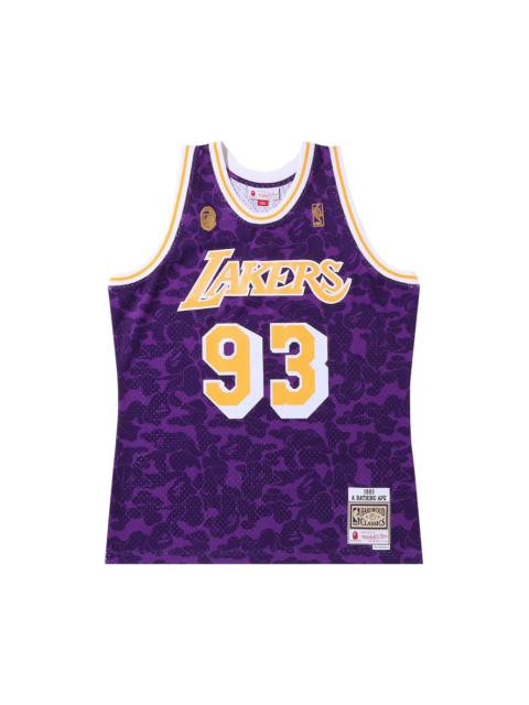 BAPE x Mitchell & Ness Los Angeles Lakers Jersey 'Purple'