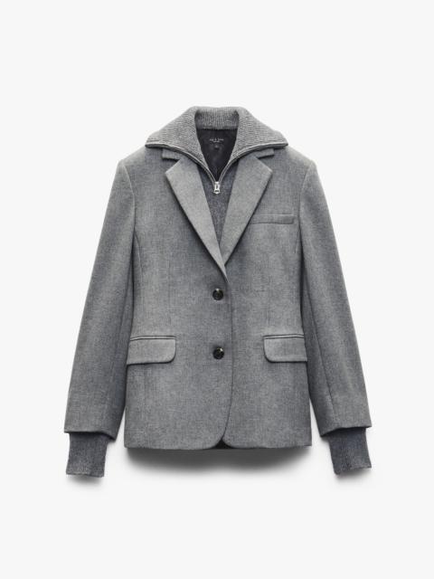 Frank Mixed-Media Blazer