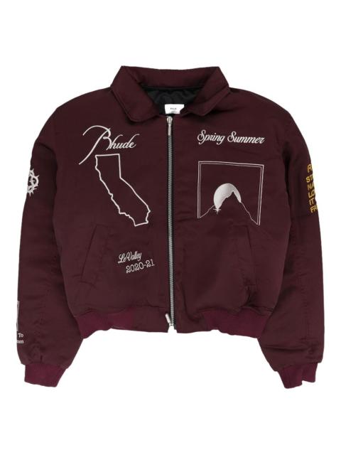 embroidered bomber jacket