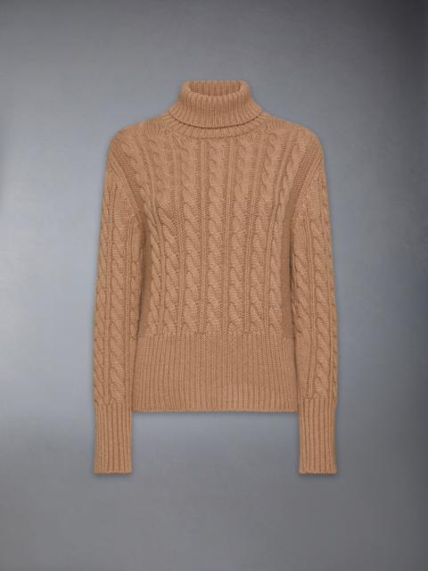 Classic Cashmere Cable Turtle Neck